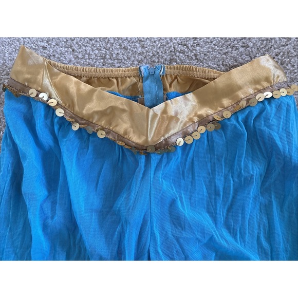 Leg Avenue 83857 Jasmine Arabian Beauty Turquoise 3 Piece Costume Cosplay Sz M - Picture 4 of 8